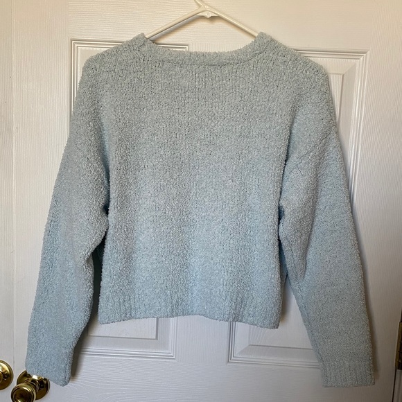 Forever 21 blue cropped teddy sweater - Picture 8 of 8